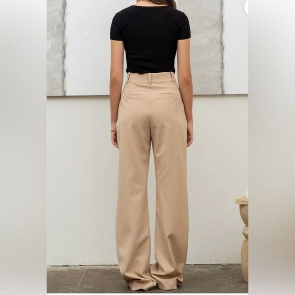 THE WORKSHOP Pleated High-rise Trousers - Picture 2 of 8